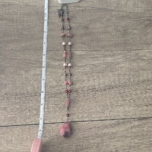 Elegant Pink Beaded Necklace